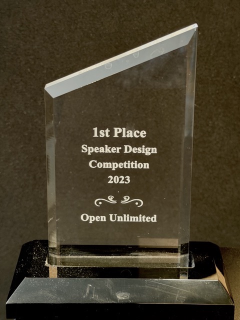 Parts Express 2023-speaker-competition-award